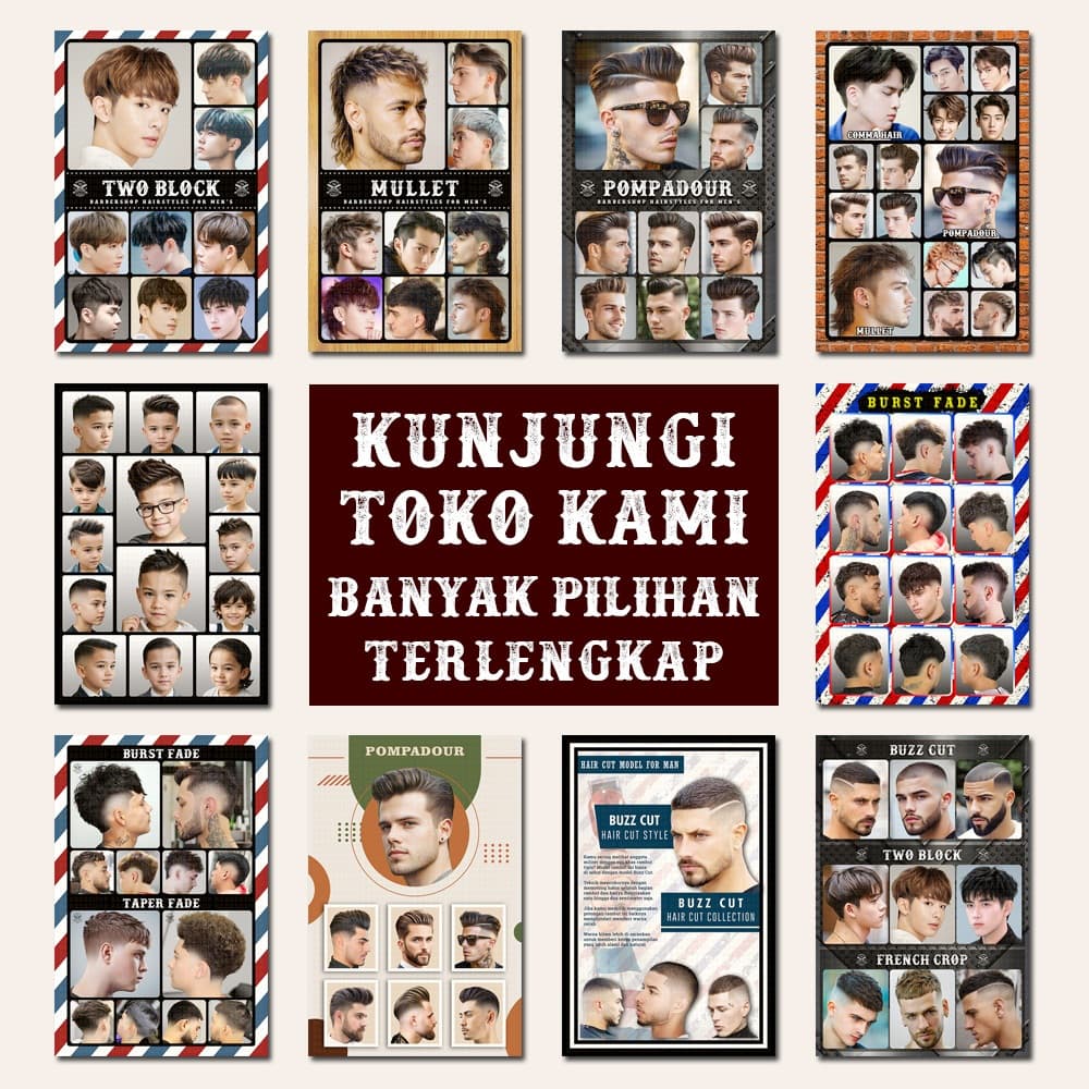 หนังสือโมเดลผมผู้ชายยอดนิยมสําหรับร้านตัดผม ตัดผม และร้านทําผม - ช1 รูปที่ 7