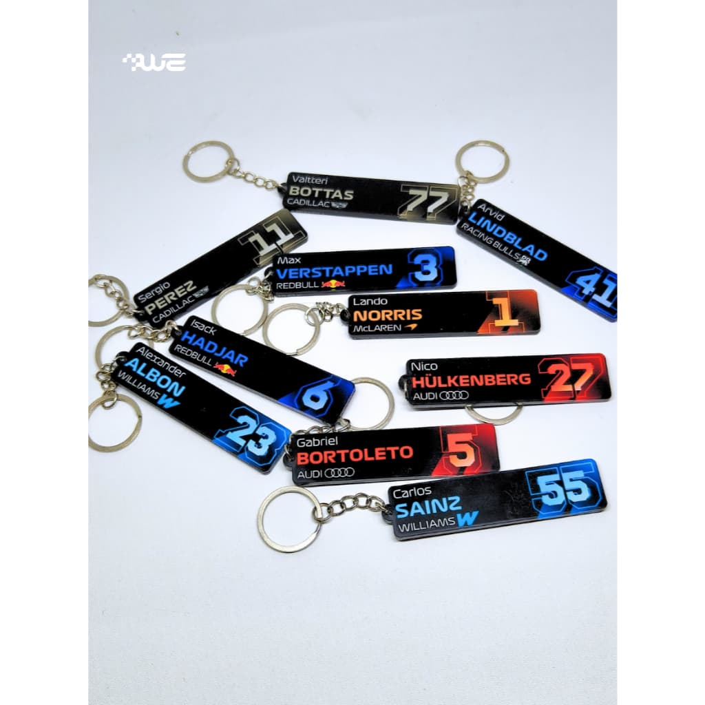 2026 FORMULA 1 SEASON DRIVER KEYCHAINS รูปที่ 1