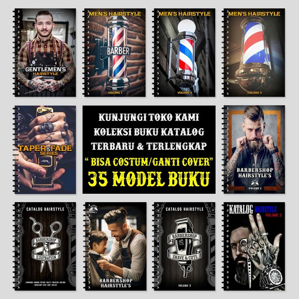 หนังสือโมเดลผมผู้ชายยอดนิยมสําหรับร้านตัดผม ตัดผม และร้านทําผม - ช1 รูปที่ 4