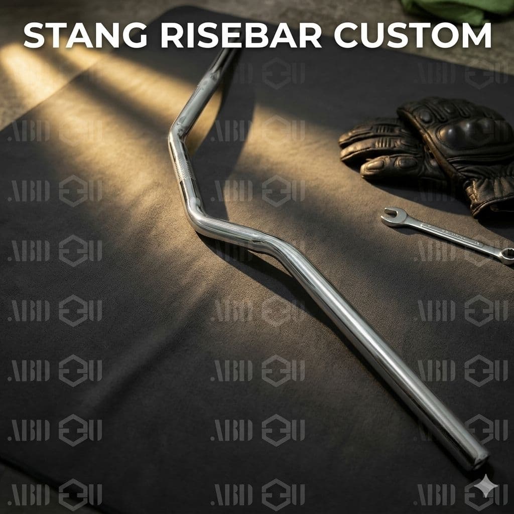 CUSTOM RISEBAR BIKE HANDLEBAR 22.2 mm FIXIE COMMUTER BIKE FEDERAL UNIVERSAL FOLDING BIKE รูปที่ 5