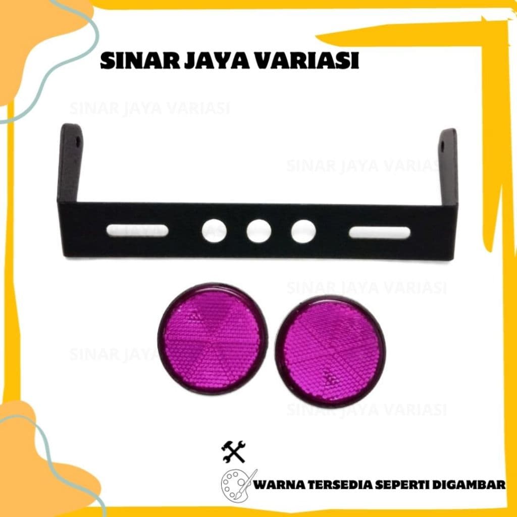 MATA YAMAHA FAZIO LOCATION PLATE BRACKET SET CAT EYE FAZIZIO CAT EYE RESERCTOR LAMP รูปที่ 4