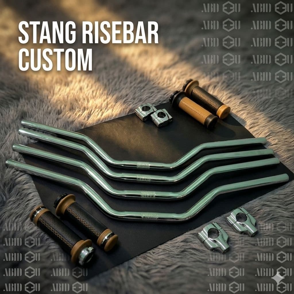 CUSTOM RISEBAR BIKE HANDLEBAR 22.2 mm FIXIE COMMUTER BIKE FEDERAL UNIVERSAL FOLDING BIKE รูปที่ 4