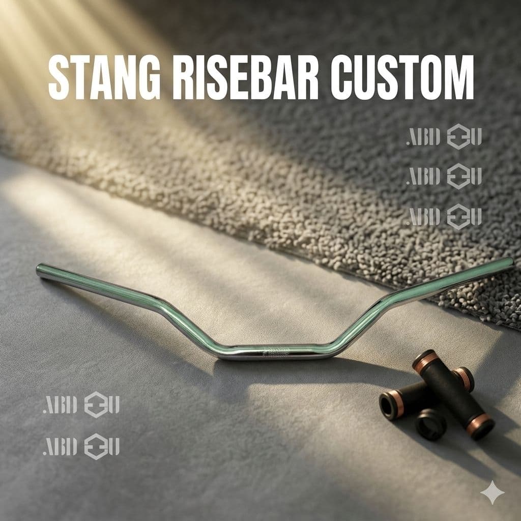 CUSTOM RISEBAR BIKE HANDLEBAR 22.2 mm FIXIE COMMUTER BIKE FEDERAL UNIVERSAL FOLDING BIKE รูปที่ 2