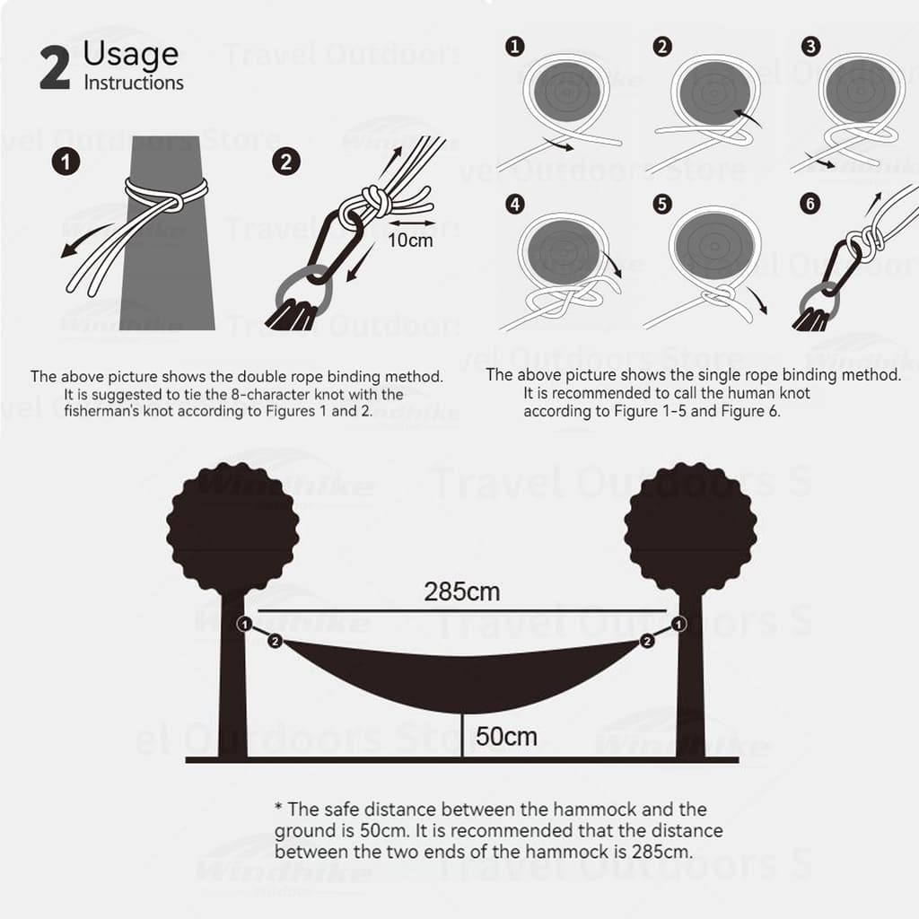 Naturehike Hammock Lone เรือ Camping Hammock Swing Ultralight Travel กลางแจ้งแบบพกพา 1/2 คน 200 กก.แบริ่งน้ําหนักกลางแจ้ง Forest แบบพกพา Hammock รูปที่ 7