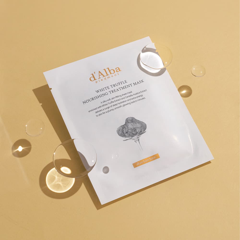 d'Alba White Truffle Nourishing Treatment Mask 1PC & 5 PCS in 1 PACK ดัลบา ไวท์ ทรัฟเฟิล นอริชชิ่ง ทรีทเมนท์ มาส์ก รูปที่ 6