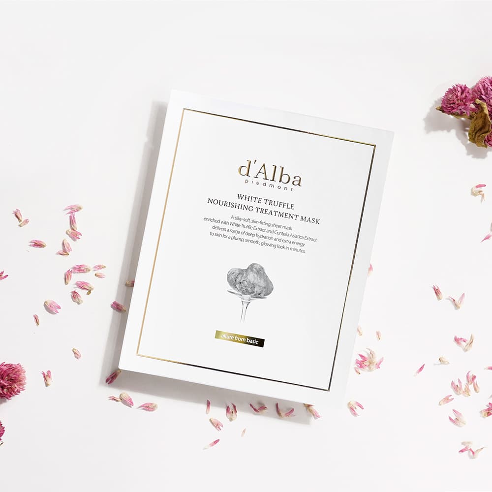 d'Alba White Truffle Nourishing Treatment Mask 1PC & 5 PCS in 1 PACK ดัลบา ไวท์ ทรัฟเฟิล นอริชชิ่ง ทรีทเมนท์ มาส์ก รูปที่ 7