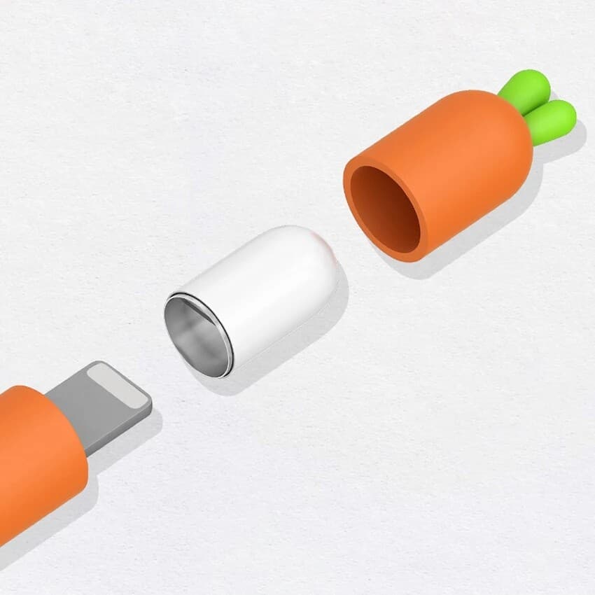 เคสซิลิโคน ลายแครอทน่ารัก สําหรับ Apple Pencil 1/2 Skin รูปที่ 2