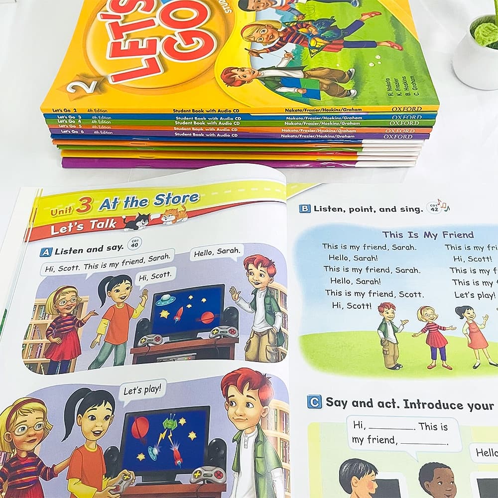 1-6 Level Set Oxford Let's Go Student Book The New Edition of The Bestselling Primary English Work Books Course ESL Book รูปที่ 2