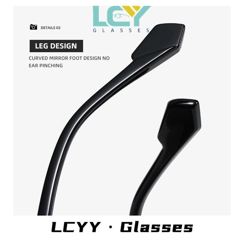 Lcyy แว่นตากันแดดสไตล์เกาหลี สีแดงสุทธิ สไตล์เดียวกัน สําหรับผู้ชายและผู้หญิง รูปที่ 9