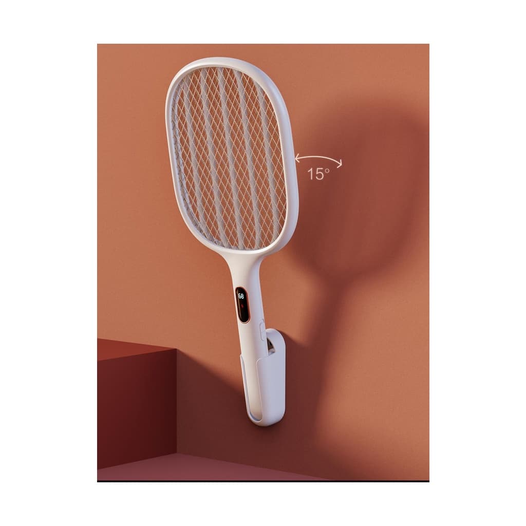 ไม้ตียุง ไฟฟ้า App Xiaomi Qualitell S1 Pro Wifi ไฟสีม้วงดักยุง กำจัดยุง Mi Home LED มีแท่นชาร์จ ติดกำแพง ตั้งได้ Type C รูปที่ 4
