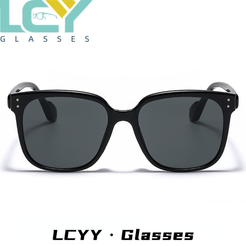 Lcyy แว่นตากันแดดสไตล์เกาหลี สีแดงสุทธิ สไตล์เดียวกัน สําหรับผู้ชายและผู้หญิง รูปที่ 5