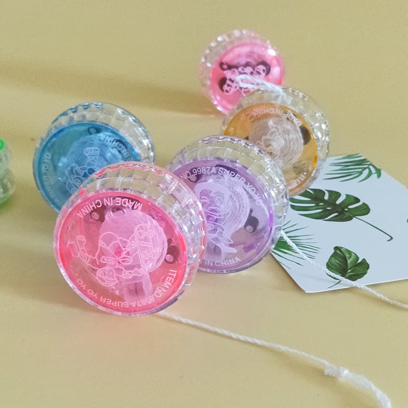 ของเล่นโยโย่เรืองแสง YOYO ลูกดิ่งโยโย่ มีไฟ สุ่มสี ของเล่นเด้งดึ่ง รูปที่ 5