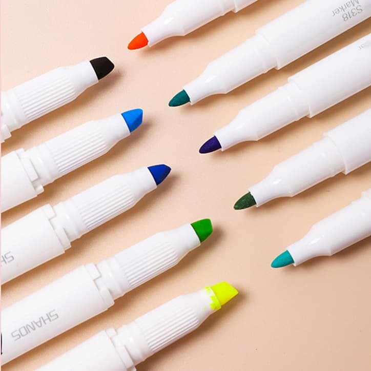 ปากกาไฮไลท์ แบบสองหัว ปลายนิ่ม สีมาการอง 25 สี เครื่องเขียน DIY รูปที่ 7