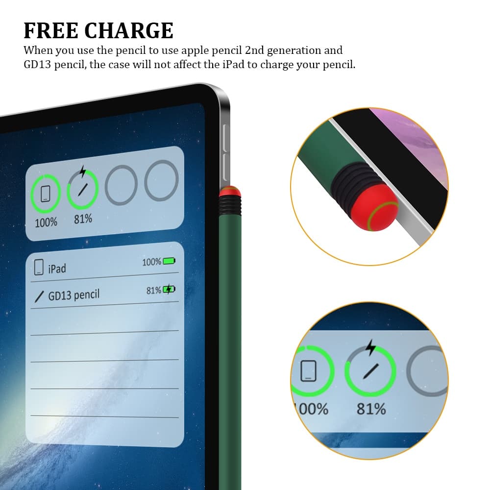 GOOJODOQ ไทยแลนด์สปอต สไตลัสกรณี stylus ซิลิโคนสำหรับ lpad ดินสอ 1 2 และ goojodoq GD13 GD14 GD12 GD11 Plus รูปที่ 3