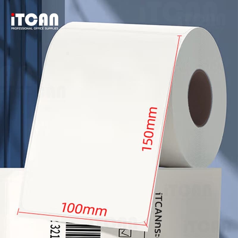 10ม้วน ThermalSticker 100x150 80x50 40x30 สติกเกอร์ความร้อน ปริ้นใบปะหน้าความร้อน สติ๊กเกอร์บาร์โค้ด รูปที่ 8