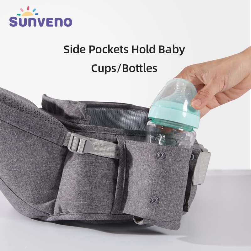 Sunveno ใหม่ เป้อุ้มเด็ก แบบสะพายไหล่ข้างเดียว ปรับได้ ถอดออกได้ คุณภาพสูง รูปที่ 7