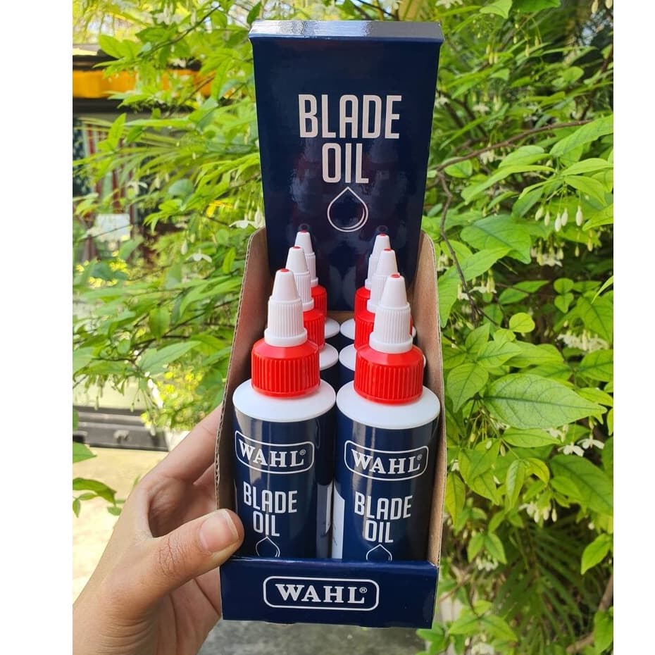 แท้ น้ำมันจักร หยอด ปัตตาเลียน WAHL clipper oil 60ml น้ำมัน แบตตาเลี่ยน USA สำหรับรักษาใบมีดให้คม น้ำมันใส หล่อลื่น รูปที่ 8