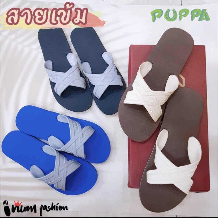 Puppa ปั๊ปป้า ปุ๊บป้า รองเท้าแตะ สีพิเศษ แท้ แตะฟองน้ำ สีทูโทนพิเศษ ครบสี 40 สี รูปที่ 4