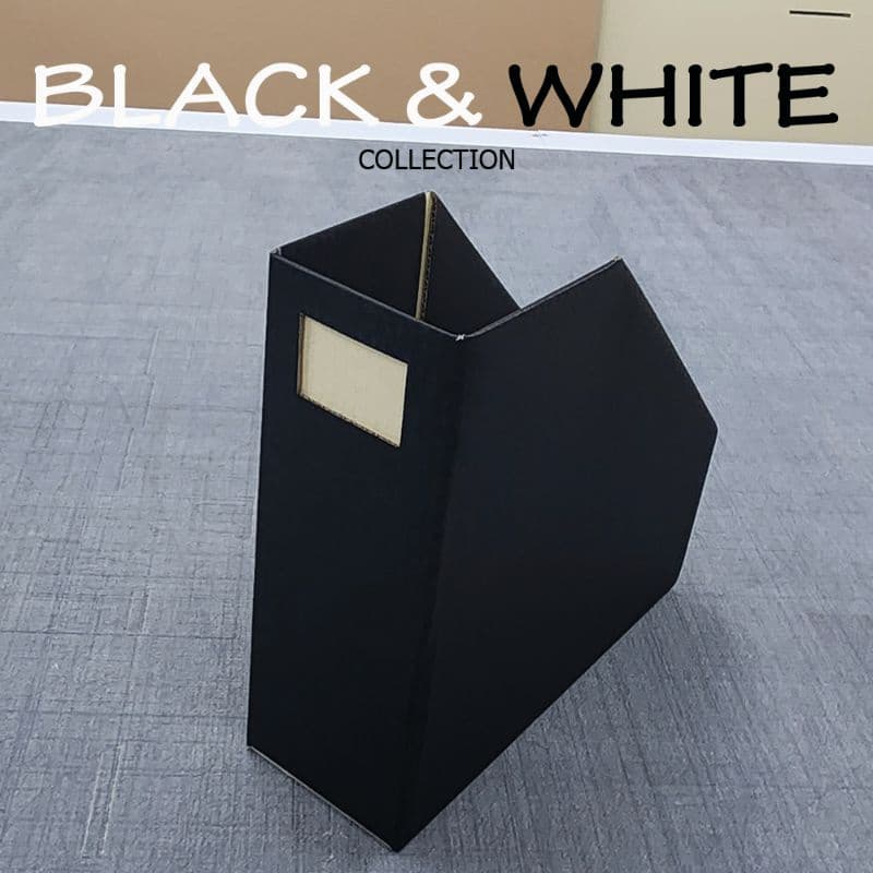 Smith Black&White Collectionn สีดำ และ สีขาวกล่องใส่เอกสารพับได้ 1 ช่อง กล่องกระดาษลูกฟูก รูปที่ 3