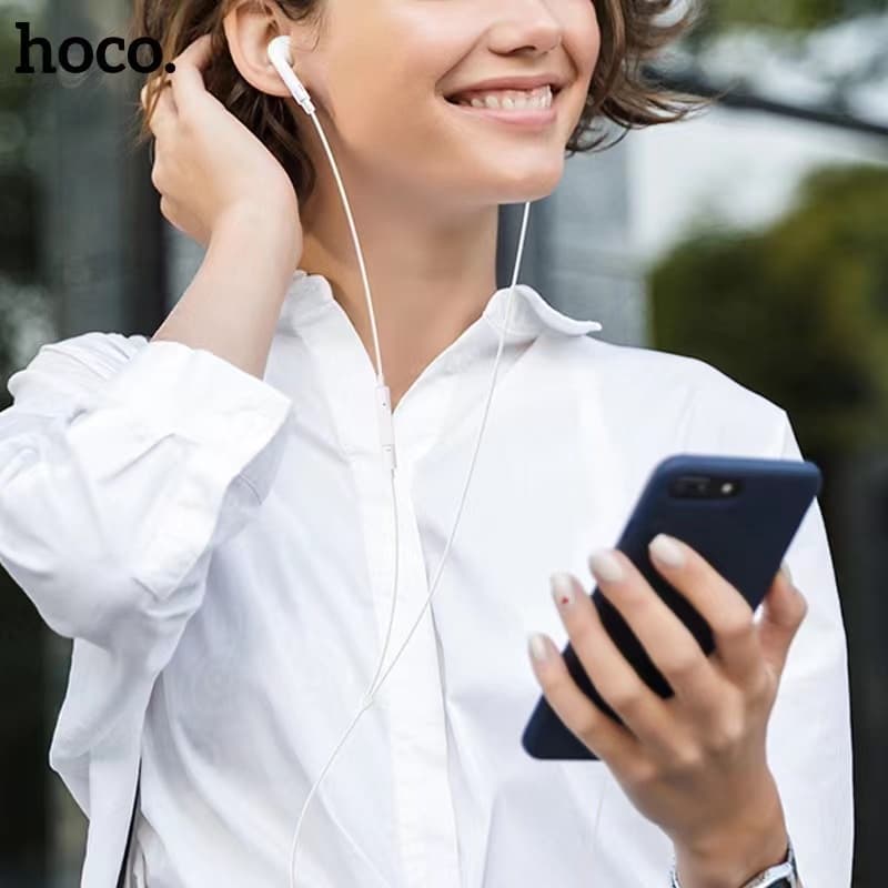 หูฟัง OUKU M20 ชนิดใส่ในหู พร้อมไมโครโฟนในตัว บลูทูธแบบมีสาย สำหรับ L 7 8 x xr 11 12 13 14 pro max รูปที่ 5