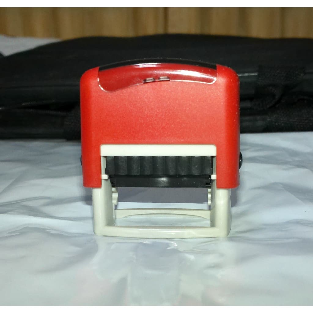 ตรายาง หมีกในตัว ตรายางสั่งทำ แบรนด์ Marko Stamp มี 5 สี คือน้ำเงิน แดง ดำ ม่วงและเขียว สั่งได้ทุกข้อความ ทุกแบบ รูปที่ 9
