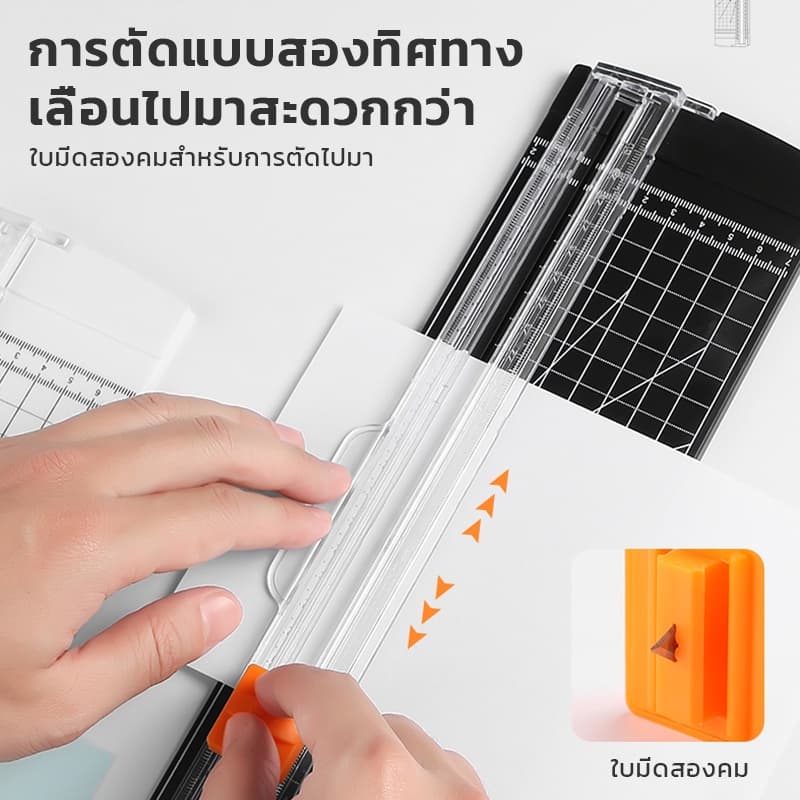 ชุดอุปกรณ์เสริมเครื่องเคลือบA4 ที่้ตัดกระดาษ ที่ตัดมุมกระดาษ ที่เจาะกระดาษ ใบมีด รูปที่ 6