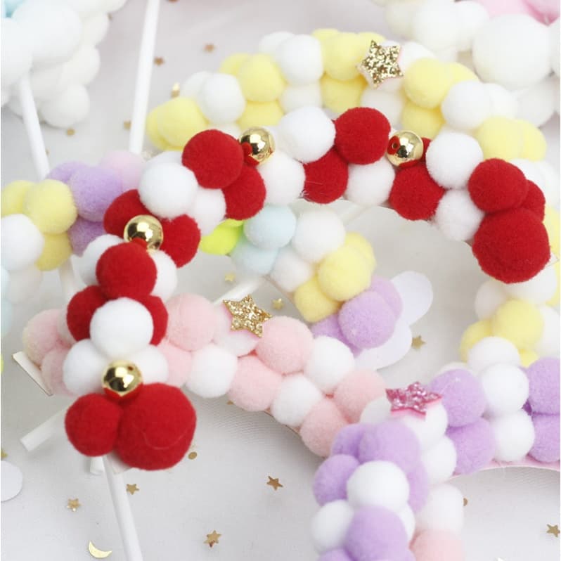 XL ขนาดใหญ่คริสต์มาส hairball arch เค้กวีเนียร์ตกแต่งเค้กวันเกิดเด็ก S/M/L รูปที่ 6