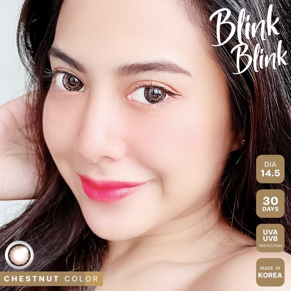 คอนแทคเลนส์ ตาโตแบบตุ๊กตาBlink blink Chestnut / Gray ขนาดบิ๊กอาย รูปที่ 7