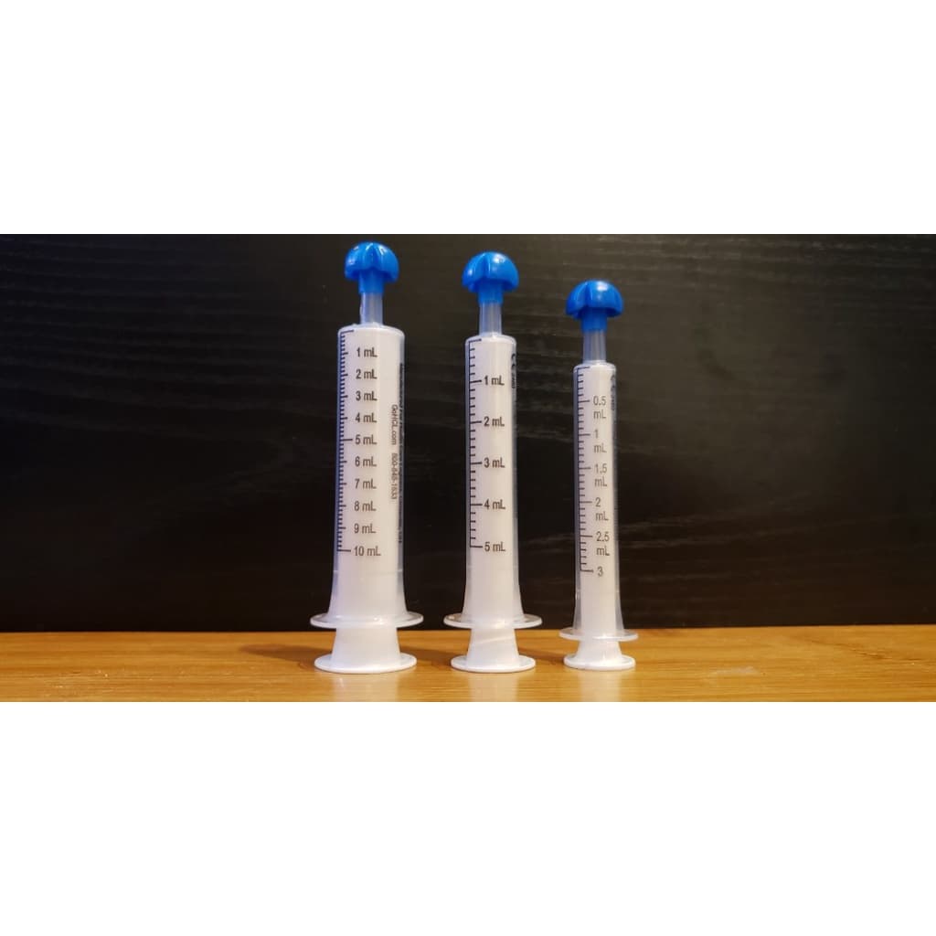 ไซริงค์ป้อนอาหาร / ยา หลากสีแบบใช้ซ้ำได้ พร้อมฝาครอบ Colored Reusable Oral Syringes with Tip Cap จากอเมริกา ราคาต่อชิ้น รูปที่ 5
