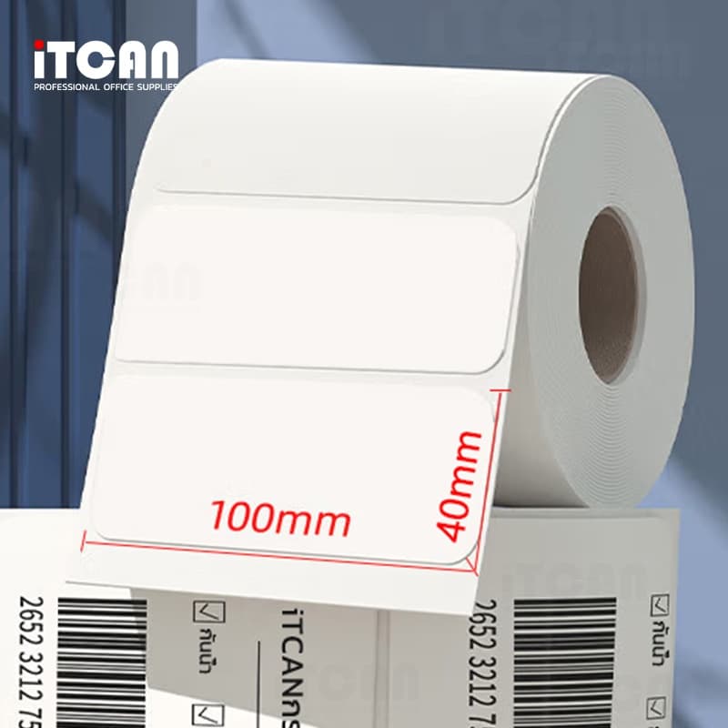 10ม้วน ThermalSticker 100x150 80x50 40x30 สติกเกอร์ความร้อน ปริ้นใบปะหน้าความร้อน สติ๊กเกอร์บาร์โค้ด รูปที่ 2