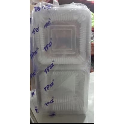 TP-23 กล่องเบเกอรี่ กล่องพลาสติกใส OPSสำหรับใส่อาหาร กล่องเบเกอรี่ 100ชิ้น กล่องข้าวเหนียวมะม่วง wholesale @155บาท รูปที่ 2