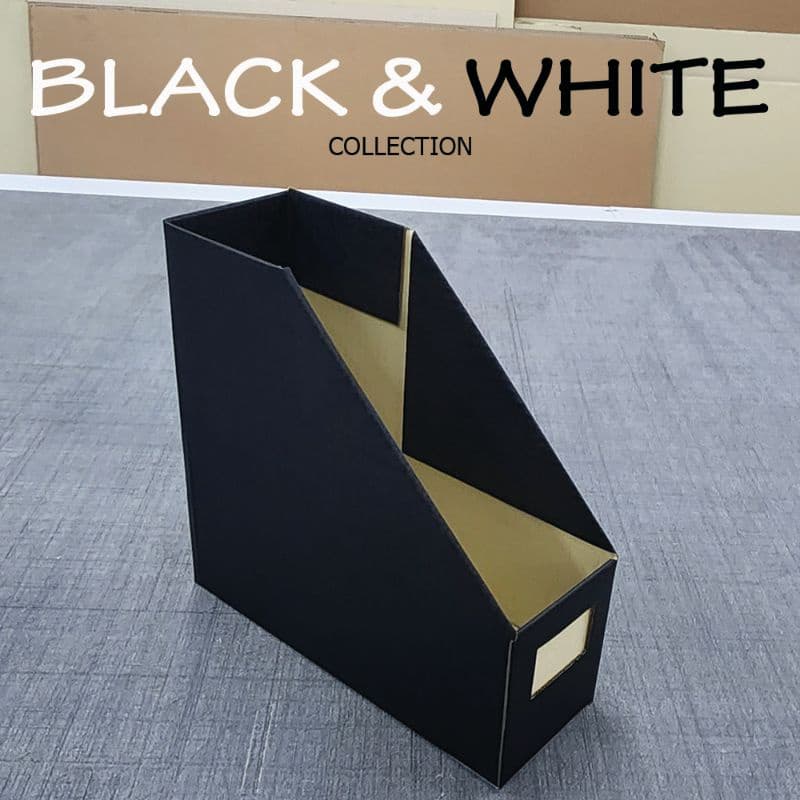 Smith Black&White Collectionn สีดำ และ สีขาวกล่องใส่เอกสารพับได้ 1 ช่อง กล่องกระดาษลูกฟูก รูปที่ 4