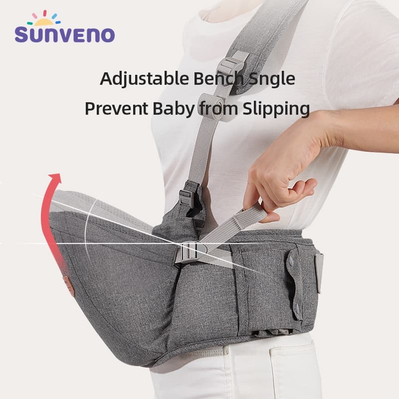Sunveno ใหม่ เป้อุ้มเด็ก แบบสะพายไหล่ข้างเดียว ปรับได้ ถอดออกได้ คุณภาพสูง รูปที่ 5