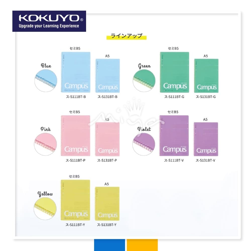 Kokuyo Campus Soft Ring สมุดสันนิ่ม สมุดโน้ตสันห่วง ขนาด A5 B5 กระดาษมีเส้น คุณภาพดี เขียนลื่นมากๆ ฉีกง่าย ใช้สะดวก รูปที่ 5