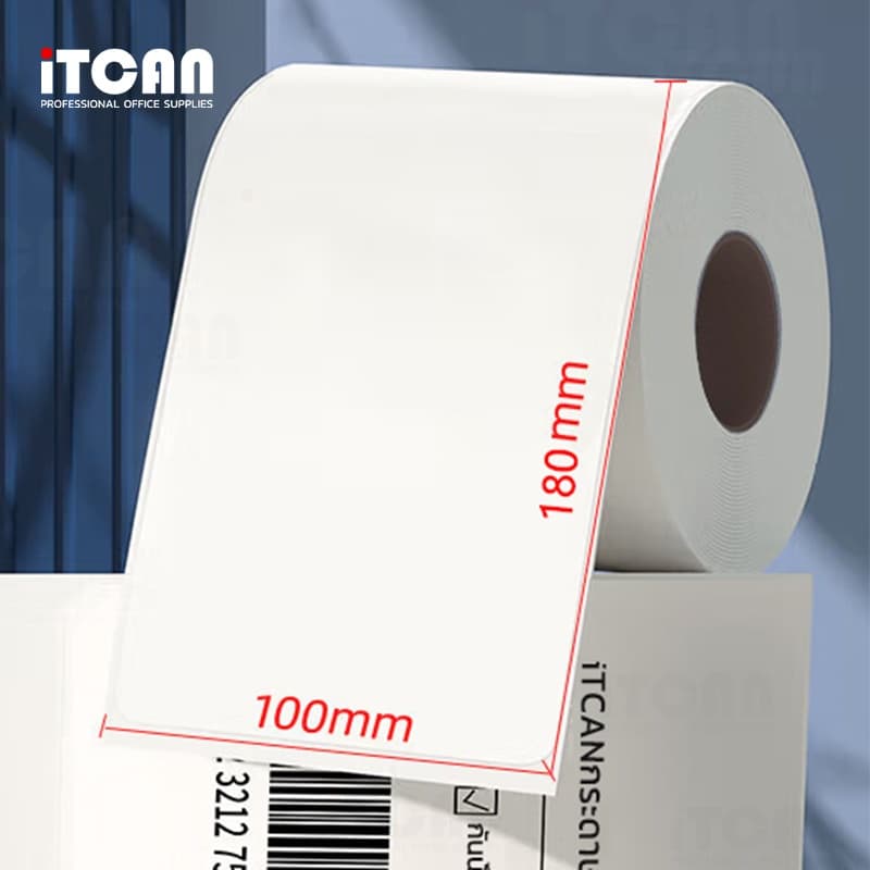 10ม้วน ThermalSticker 100x150 80x50 40x30 สติกเกอร์ความร้อน ปริ้นใบปะหน้าความร้อน สติ๊กเกอร์บาร์โค้ด รูปที่ 9