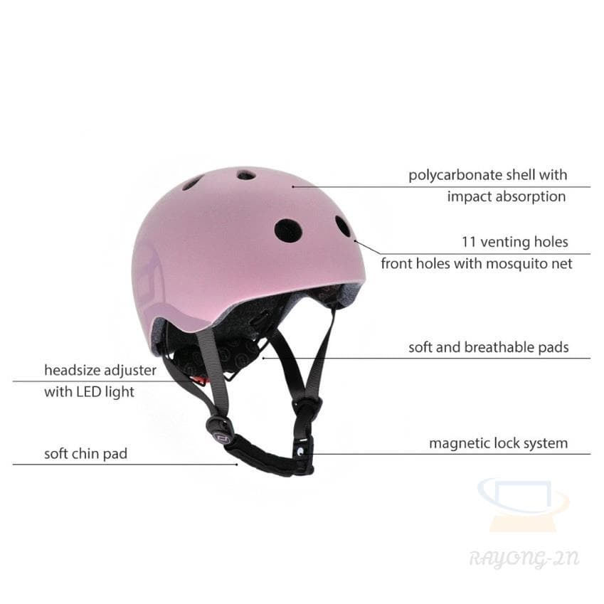 Scoot & Ride Highway Helmet หมวกกันน็อคเด็ก สำหรับเล่น Scooter สวมใส่ง่าย มาพร้อมไฟ Led 3 ระดับ รูปที่ 4