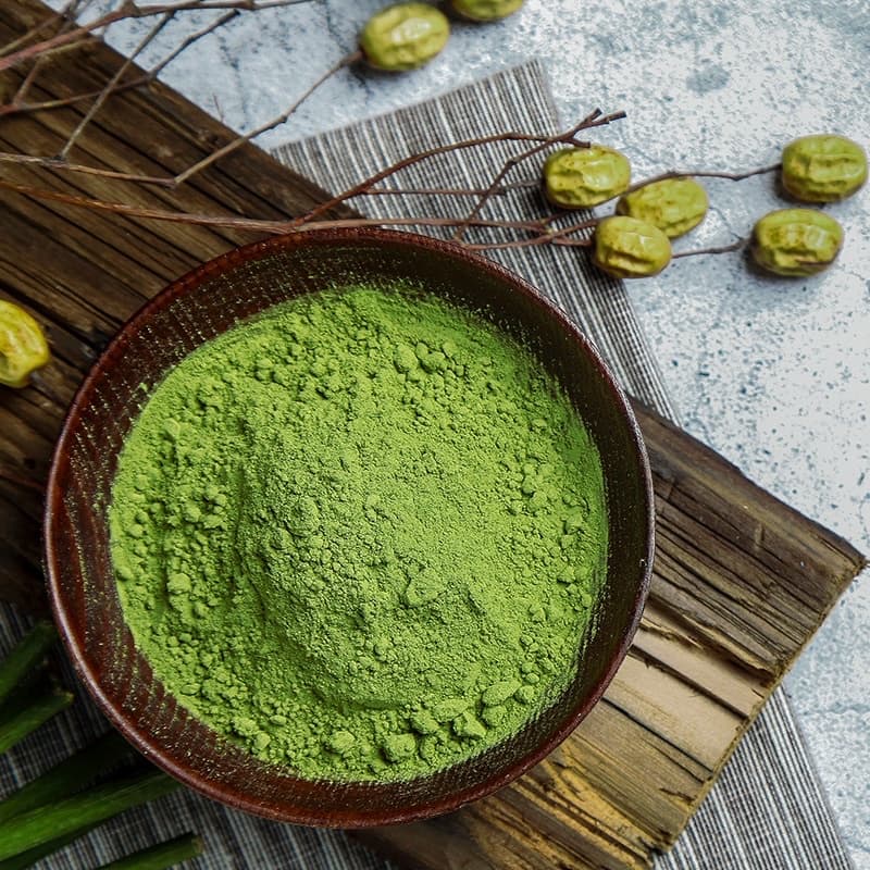 ผงชาเขียวมัทฉะ 100g เกรดดีนำเข้าจากญี่ปุ่น หอมผงชาเขียว รูปที่ 3