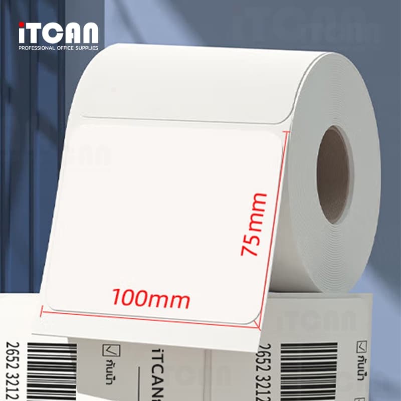 10ม้วน ThermalSticker 100x150 80x50 40x30 สติกเกอร์ความร้อน ปริ้นใบปะหน้าความร้อน สติ๊กเกอร์บาร์โค้ด รูปที่ 6
