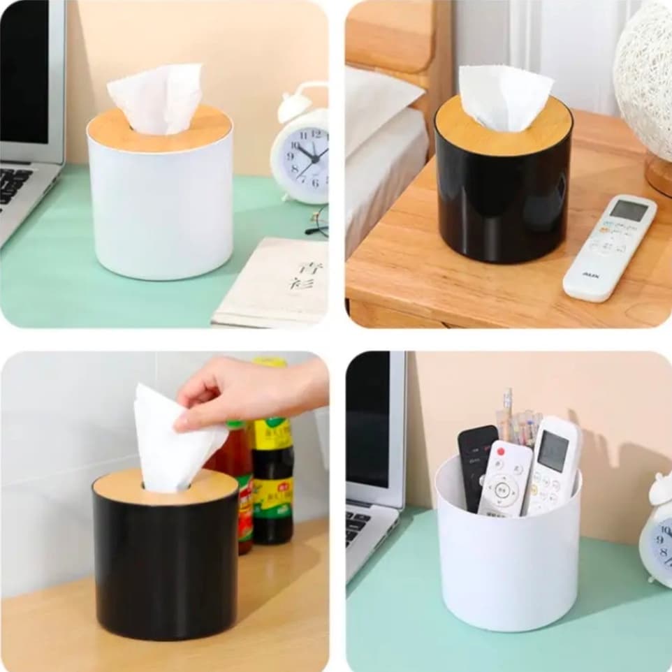 กล่องกระดาษทิชชู่ ทรงกลม กล่องใส่ทิชชู่ CH0759 โปรดอ่านรายละเอียดก่อนสั่งซื้อค่ะ รูปที่ 2