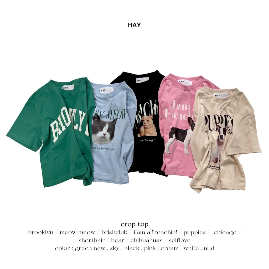 HAY / CROP TOP เสื้อครอป / T-SHIRT เสื้อยืด น่ารักสุดๆ รูปที่ 7