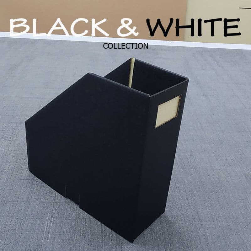 Smith Black&White Collectionn สีดำ และ สีขาวกล่องใส่เอกสารพับได้ 1 ช่อง กล่องกระดาษลูกฟูก รูปที่ 5