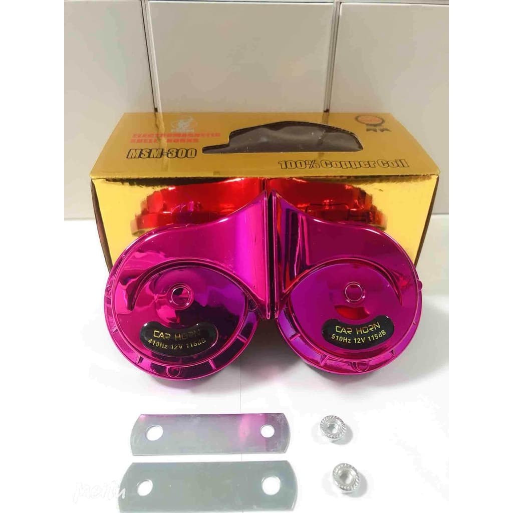 JD.C ราคาโปรโมชั่น HONG แตรหอยโข่ง เสียงรถเบนซ์ 12V ราคาขายส่ง เลือกสีได้เลย รูปที่ 4