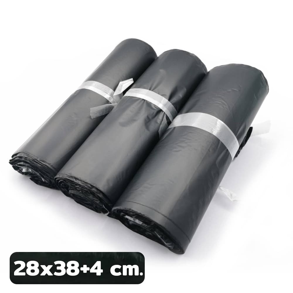 ซองไปรษณีย์ สีเทาดำ ขนาดใหญ่ 28x42 35x45 38x52 45x60 ซ.ม. ซองพัสดุ ถุงไปรษณีย์ พลาสติก รูปที่ 6