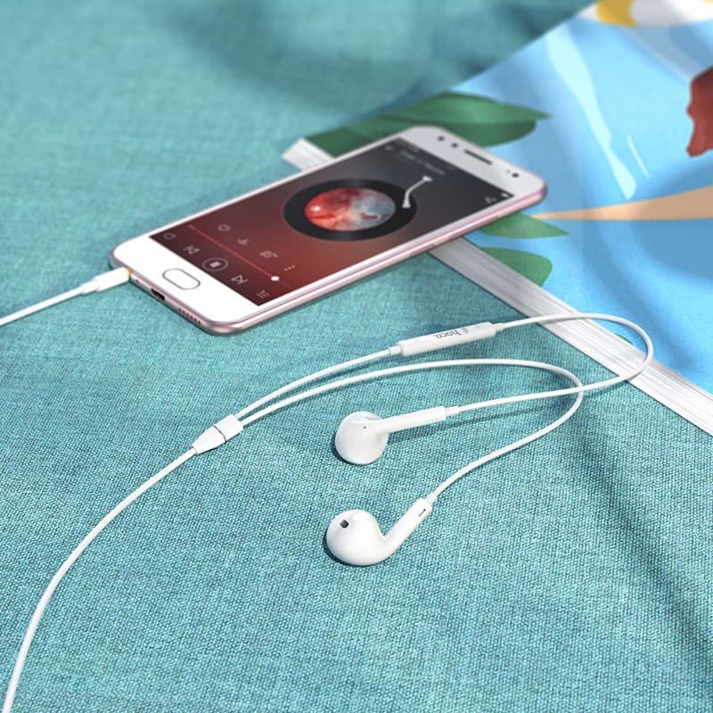 หูฟัง OUKU M20 ชนิดใส่ในหู พร้อมไมโครโฟนในตัว บลูทูธแบบมีสาย สำหรับ L 7 8 x xr 11 12 13 14 pro max รูปที่ 6