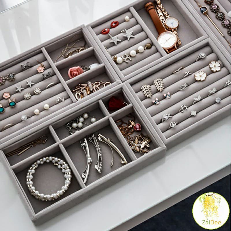 ถาดจัดระเบียบเครื่องประดับ ในลิ้นชัก ถาดใส่เครื่องประดับ สไตล์นอร์ดิก สะดวกใช้งาน Jewelry tray รูปที่ 3