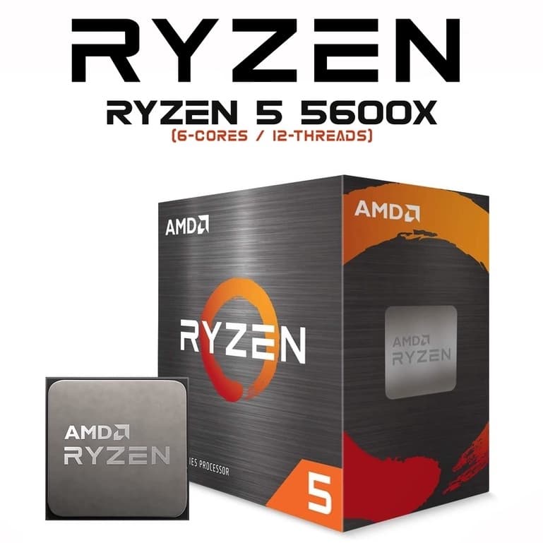 CPU (ซีพียู) AMD AM4 RYZEN 5 5600X 3.70 GHz รับประกัน 3 ปี