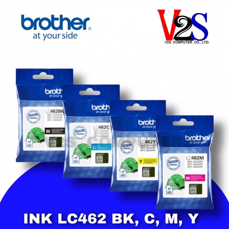 ตลับหมึกอิงค์เจ็ท Brother Ink LC-462 BK,C,M,Y รูปที่ 2
