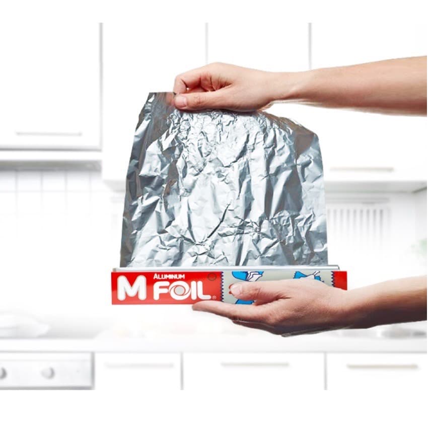 ซื้อคู่ คุ้มกว่า!! ฟอยล์ห่ออาหาร ยี่ห้อ M Foil หน้ากว้าง 30 ซม ยาว 7.5 เมตร รูปที่ 4