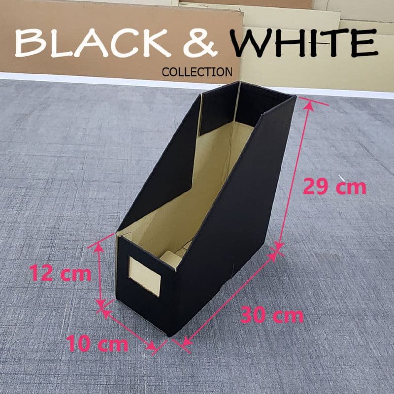 Smith Black&White Collectionn สีดำ และ สีขาวกล่องใส่เอกสารพับได้ 1 ช่อง กล่องกระดาษลูกฟูก รูปที่ 2