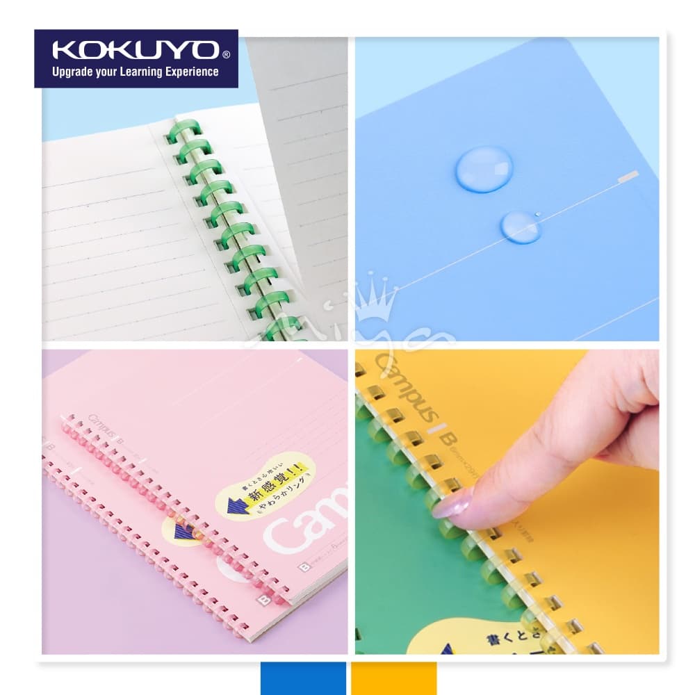 Kokuyo Campus Soft Ring สมุดสันนิ่ม สมุดโน้ตสันห่วง ขนาด A5 B5 กระดาษมีเส้น คุณภาพดี เขียนลื่นมากๆ ฉีกง่าย ใช้สะดวก รูปที่ 4